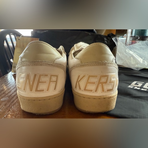 Golden Goose White and Rose Gold Star Sneakers size 38 - Picture 4 of 6